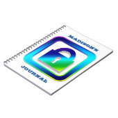 パドパーソナライズされたロックカスタム文字 ノートブック (左側)