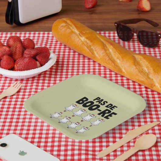 パドブーレバレリーナ幽霊ハロウィン不気味 ペーパープレート (ピクニック)