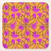 パドマサナ紙コースター スクエアペーパーコースター (正面)