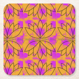 パドマサナ紙コースター スクエアペーパーコースター