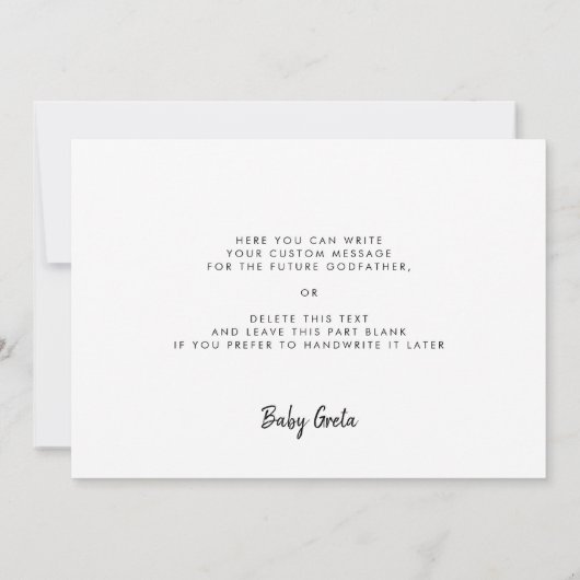 パドラーノの提案カードになりますか？ 招待状 (裏面)