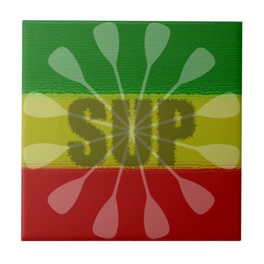 パドリングで立つ タイル (正面)