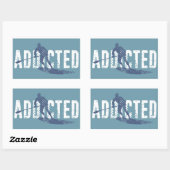 パドリングに夢中である 長方形シール (シート)