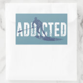 パドリングに夢中である 長方形シール (バッグ)