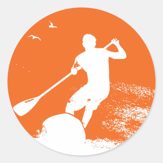 パドリングサーファーを立ち上げる ラウンドシール (正面)