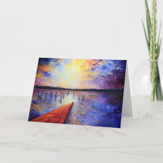 パドリング反射グリーティングカードアリソンガルヴァン カード (正面)