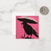 パドルから精度まで：ミニマルなカラス ノートカード (正面/裏面インサイチュ)