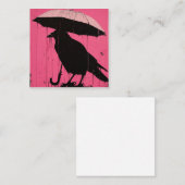 パドルから精度まで：ミニマルなカラス ノートカード (正面/裏面)
