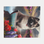 パドルでキーソン:風光明媚な冒険 フリースブランケット (正面(横))