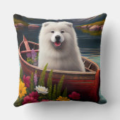 パドルでサモエイ：風光明媚な冒険 クッション (裏面)