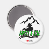 パドルとハイキングマグネット マグネット (正面/裏面)