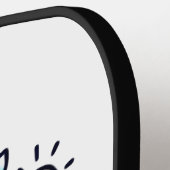 パドルと可愛い漫画の漬物Dill With It! ピックルボールラケット (左詳細)