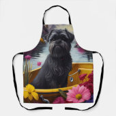 パドルにアフェンピンシャー犬:風光明媚な冒険 エプロン (正面)