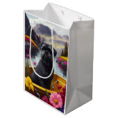 パドルにアフェンピンシャー犬:風光明媚な冒険 ミディアムペーパーバッグ (裏面アングル)