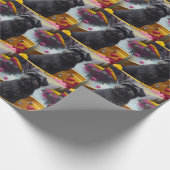 パドルにアフェンピンシャー犬：風光明媚な冒険 ラッピングペーパー (角)