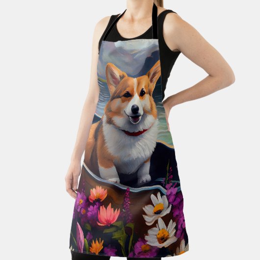 パドルにコルギを乗せる：風光明媚な冒険 エプロン (インサイチュ)