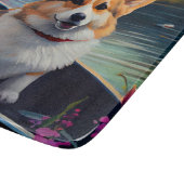 パドルにコルギを乗せる:風光明媚な冒険 カッティングボード (角)