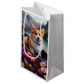 パドルにコルギを乗せる：風光明媚な冒険 スモールペーパーバッグ (正面アングル)