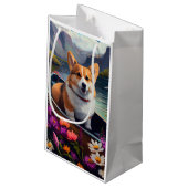 パドルにコルギを乗せる：風光明媚な冒険 スモールペーパーバッグ (裏面アングル)