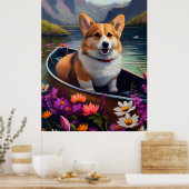 パドルにコルギを乗せる:風光明媚な冒険 ポスター (キッチン)