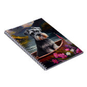 パドルにシュナウザー：風光明媚な冒険 ノートブック (右側)