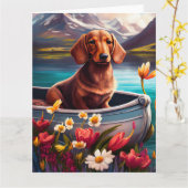 パドルにダシュント：風光明媚な冒険 カード (黄色い花)