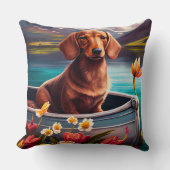 パドルにダシュント：風光明媚な冒険 クッション (正面)