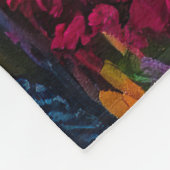 パドルにダシュント:風光明媚な冒険 フリースブランケット (角)