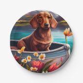 パドルにダシュント：風光明媚な冒険 ペーパープレート (正面)