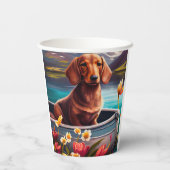 パドルにダシュント：風光明媚な冒険 紙コップ (裏面)