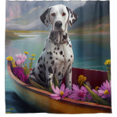 パドルにダルマチア語：風光明媚な冒険 シャワーカーテン (正面)