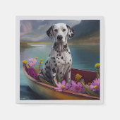 パドルにダルマチア語:風光明媚な冒険 スタンダードカクテルナプキン (正面)