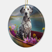 パドルにダルマチア語：風光明媚な冒険 セラミックオーナメント (左)