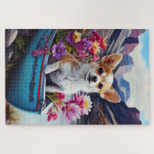 パドルにチワワ：風光明媚な冒険 ジグソーパズル (横)