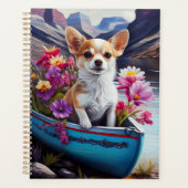 パドルにチワワ：風光明媚な冒険 プランナー手帳 (正面)