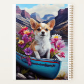 パドルにチワワ：風光明媚な冒険 プランナー手帳 (裏面)