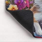 パドルにチワワ：風光明媚な冒険 マウスパッド (コーナー)