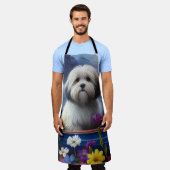 パドルにハバニーズ：風光明媚な冒険 エプロン (着用した状態)
