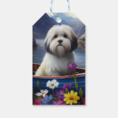 パドルにハバニーズ:風光明媚な冒険 ギフトタグ (裏面)