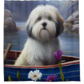 パドルにハバニーズ:風光明媚な冒険 シャワーカーテン (正面)