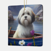 パドルにハバニーズ：風光明媚な冒険 セラミックオーナメント (左)