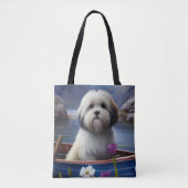 パドルにハバニーズ：風光明媚な冒険 トートバッグ (正面)