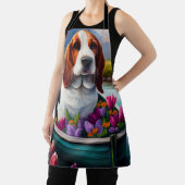 パドルにバセットハウンドドッグ：風光明媚な冒険 エプロン (インサイチュ)