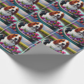 パドルにバセットハウンドドッグ：風光明媚な冒険 ラッピングペーパー (角)