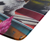 パドルにパピロン：風光明媚な冒険 カッティングボード (角)