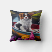 パドルにパピロン：風光明媚な冒険 クッション (裏面)