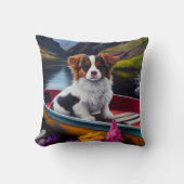 パドルにパピロン：風光明媚な冒険 クッション (正面)