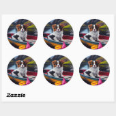 パドルにパピロン：風光明媚な冒険 ラウンドシール (シート)