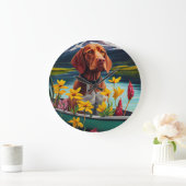 パドルにビズラ：風光明媚な冒険 ラージ壁時計 (ホーム)