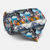 パドルにブルーティックの犬:風光明媚な冒険 ネクタイ (ロール)